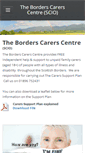 Mobile Screenshot of borderscarerscentre.co.uk